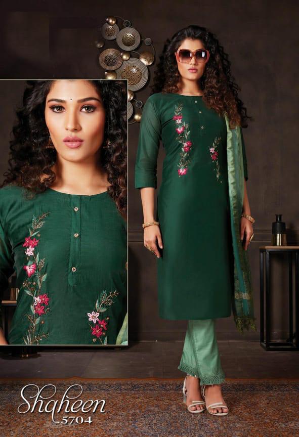 Shaheen Silk Fancy Festive Wear Readymade Salwar 